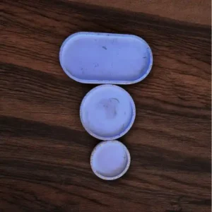 3Pcs  Purple and Gold black tray and Round Coasters