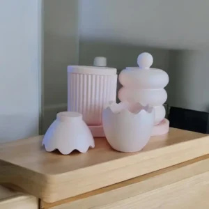 Candles gift set Pink x3 Scented